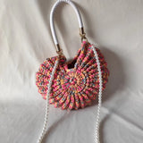 Cecille Conch Crochet Bag - Mosaic