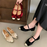 Tierry Cap Toe Ruched Velvet Ballet Pumps