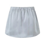 Tassha Boxer Satin Mini Skirts