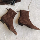 Capucine Faux Suede Ankle Boots