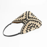 Esperanza Stripe Bohemian  Straw Hobo Bags  