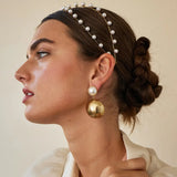 Anne Double Layer Pearl Headband