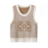 Juri Clover Applique Knit Tank Top Vest