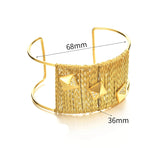 Myka Woven Wire Effect Cuff Bracelets