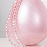 Niew Pink Acrylic Pearlescent Egg Evening Clutch