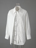 Leona Lace Patchwork Blouse Shirt