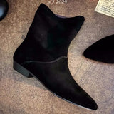 Gwen Slouchy Suede Ankle Boots