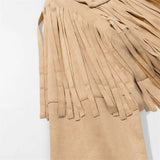 Agueda Tassel Faux Suede Western Jacket