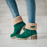 Elspe Faux Lamb Wool Shearling Fodable Ankle Boots