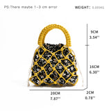 Alfe Spring Floral Print Mini Net Bag