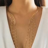 Cascading Tassel Bib Necklaces