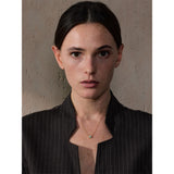 Elegant Square Natural Opal Stone Pendant Necklace