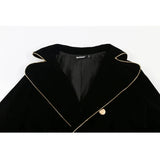 Odette Velvet Military Trench Coats