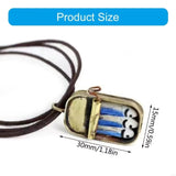 Fun Enamel Canned Sardine Ring Necklace