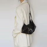 Aslan Glossy Croissant Mini Bag