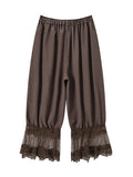 Sefina Vintage Lace Boomer Ruffle Pants