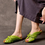 Hailey Geometry Line Mule Slippers