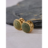 Samara CZ Crystal Disk Earrings