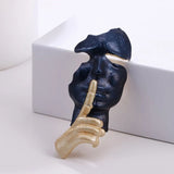 Color Contrast Silence Mask Brooches