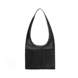 Sabre Vintage Rivet Suede Shoulder Bag