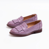 Kinsey Vintage Genuine Leather Fringe Loafer