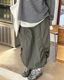 Milla Nylon Drawstring Cargo Skirt