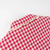 Anica Plaid Heart Patchwork  Parkas Quilted Jacket