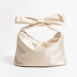 Elyra Bow Handle Satin Clutch Bag