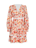 Nina Spring Floral Mini Flare Dress
