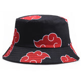 Harajuku Red Clouds Bucket Hat
