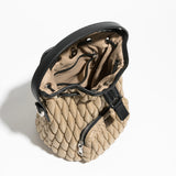 Rhona Nylon Quilted Mini Bucket Bag