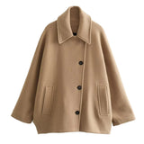 Dalia Cape Look Woolen Jacket