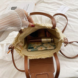 Syria Halfmoon Raffia Shoulder Bags - 2 Colors