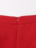 Klara Rosette Applique Flare Skirt