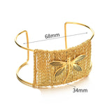 Myka Woven Wire Effect Cuff Bracelets