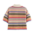 Marisol Striped Knit Shirt and Shorts Set