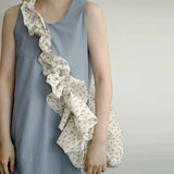 LIna Polka Dot Ruffle Scrunch Shoulder Bag