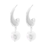 Jumbo Pearl Water Drop Earrings