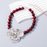 Arya Metallic Flower Beads Choker Necklace