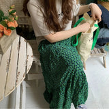 Kellie Green Floral Maxi Skirt