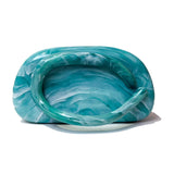 Ursa Circle Hand Bar Marble Evening Clutch