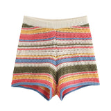 Marisol Striped Knit Shirt and Shorts Set