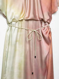 Sobie Tie Dye Satin Midi Dress