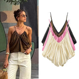 Norma Draped Satin Slip Top