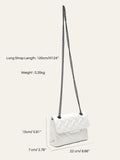 Agatha Embossed Flap Shoulder Bag