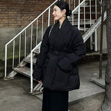 Lorna Belted Wrap Puffer Jacket