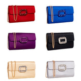 Elvie Elegant Satin Envelope Evening Clutch