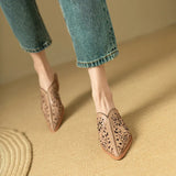 Vail Vine Motif Western Mules