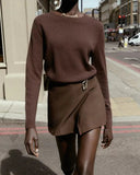 Manon Asymmetrical Wrap Mini Skirt