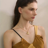 Cubic Zirconia Ocean Shell Pendant Necklace